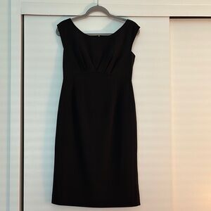 Calvin Klein Black Sleeveless Sheath Midi Dress